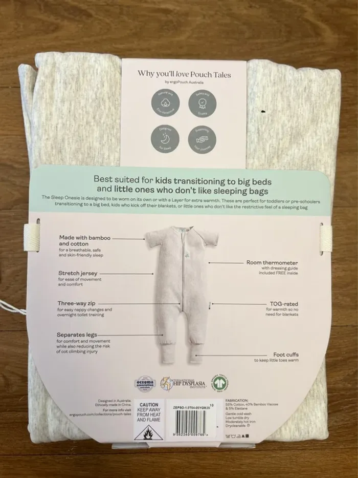 (New) onesie sleep bag 1.0 tog 4-5Y - photo numéro 5