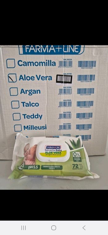 Carton de 24 paquets de lingette Aloe Vera