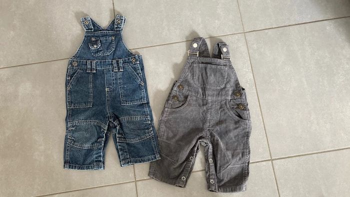 Lot ensemble vêtement salopette jean pantalon garçon 6 mois
