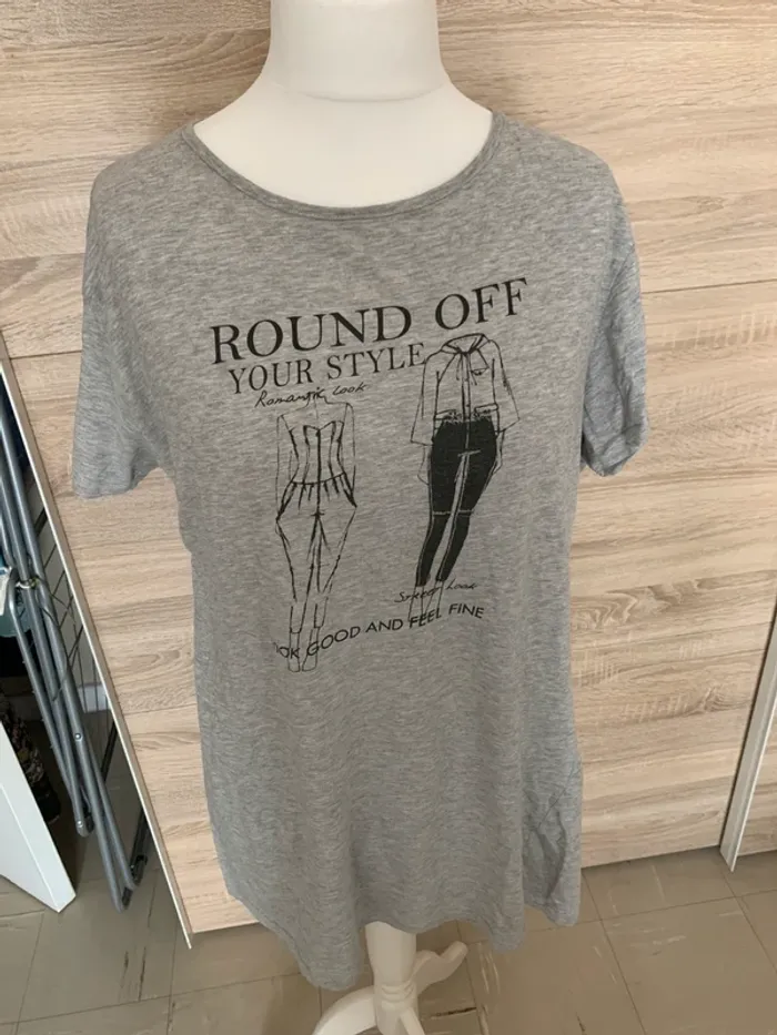 Robe teeshirt grise L XL