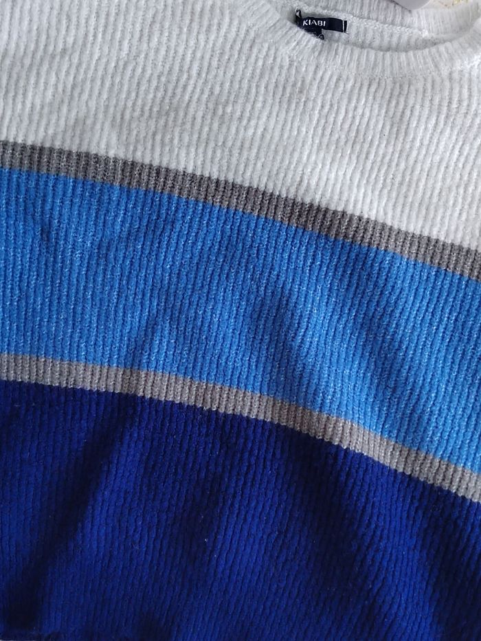 Deux pulls à rayures en maille - Kiabi - Fille 12ans - photo numéro 4