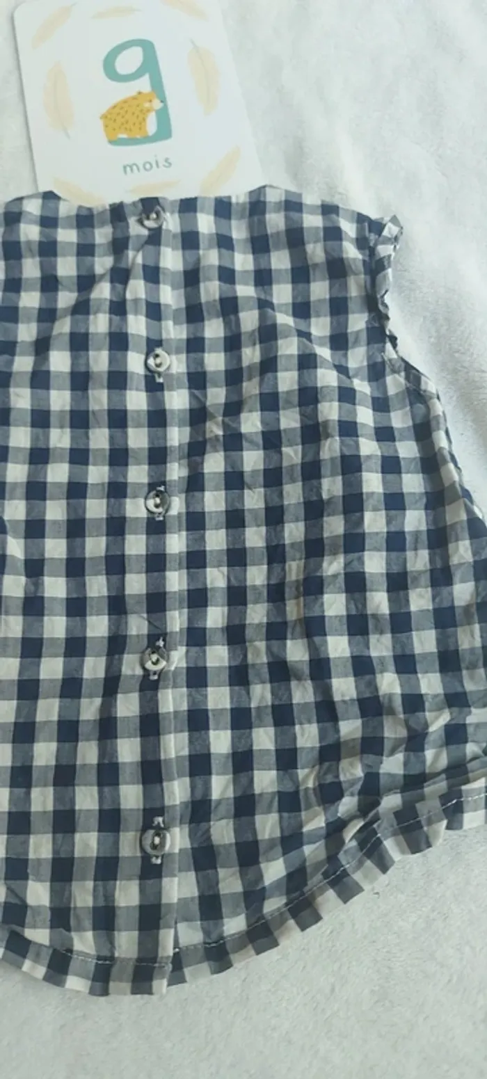 Haut manche court blouse fille 9 mois - photo numéro 6