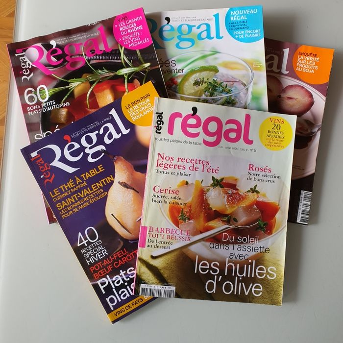 Lot 5 magazines Régal