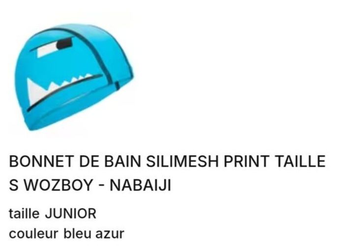 Bonnet de piscine enfant taille S - photo numéro 2