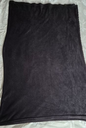 Lot de 2 plaids noir 130×160 cm