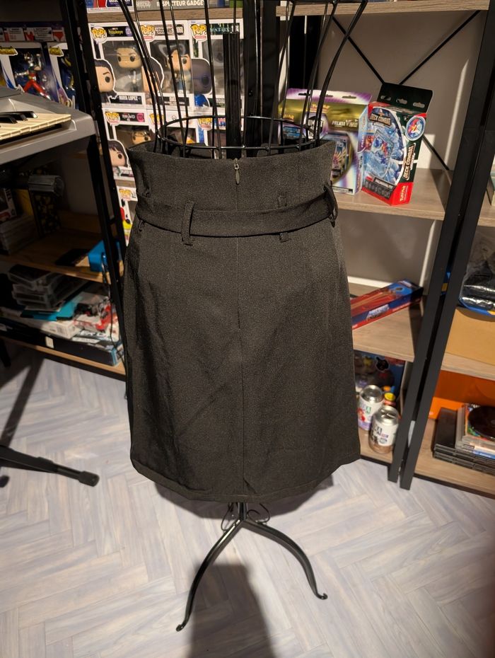 Jupe Noire Chic Taille Haute à Nouer Morgan Taille 34) - photo numéro 5