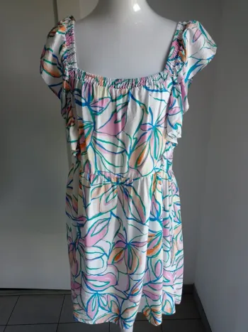 Robe colorée imprimé fantaisie fleurs Grace&mila