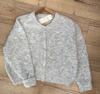 Gilet boutonné - Gris - Taille Unique