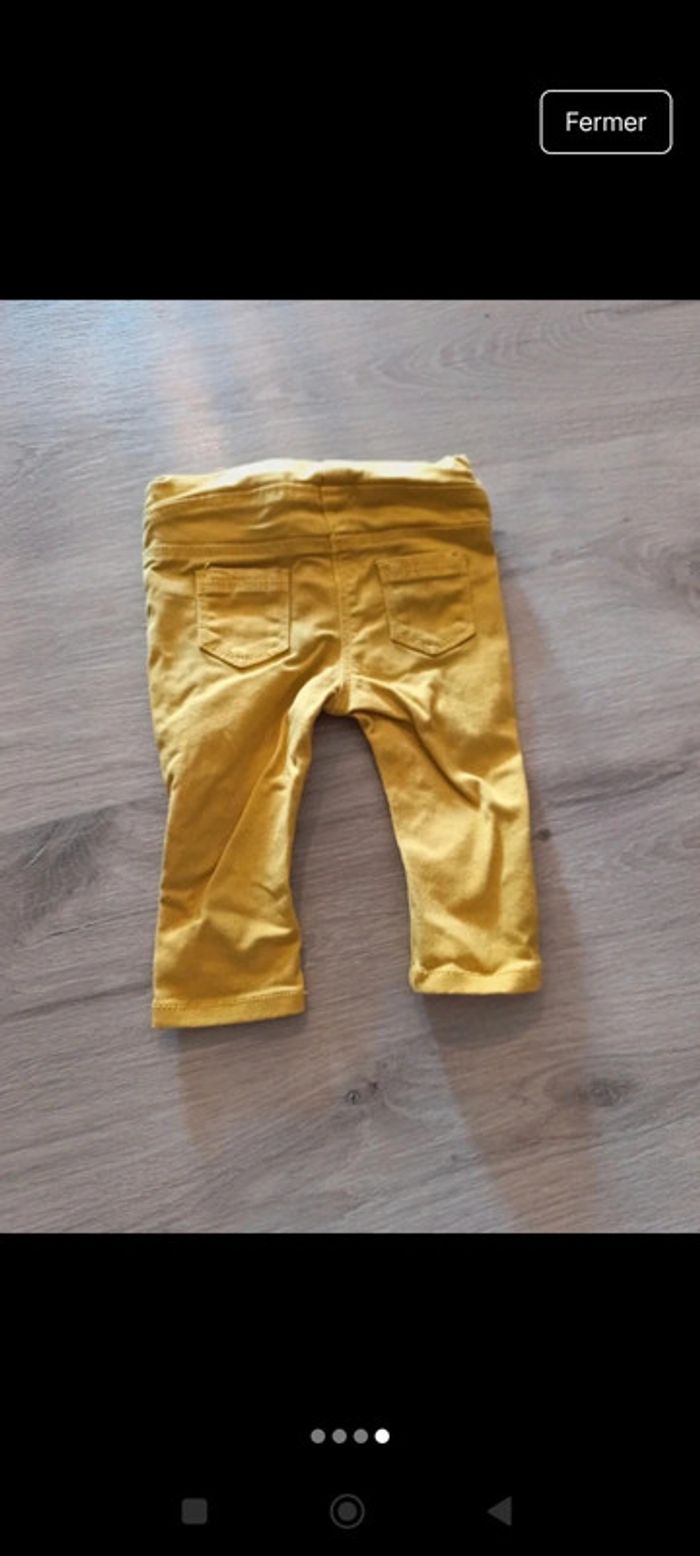 Jegging gémo 6 mois jaune - photo numéro 4