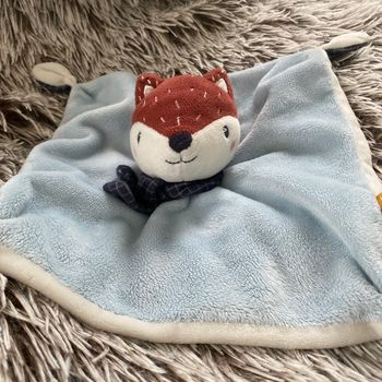 Doudou plat renard tape à l’œil