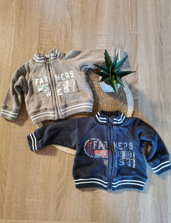 2 vestes garçon 3 mois