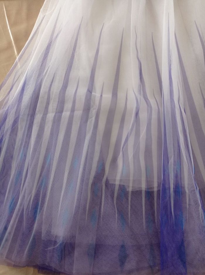 Déguisement robe princesse Elsa manche longue 6ans - photo numéro 2