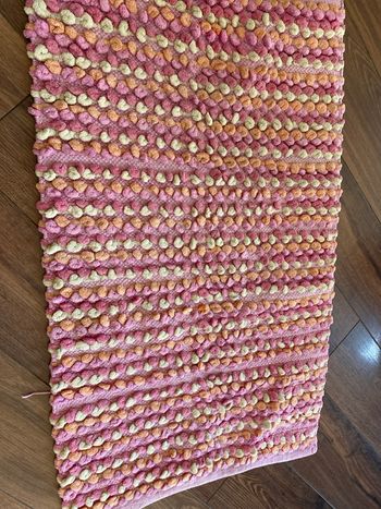 Tapis poupons, rose:anis, tbe