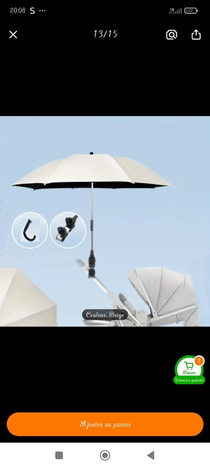 Parapluie poussette