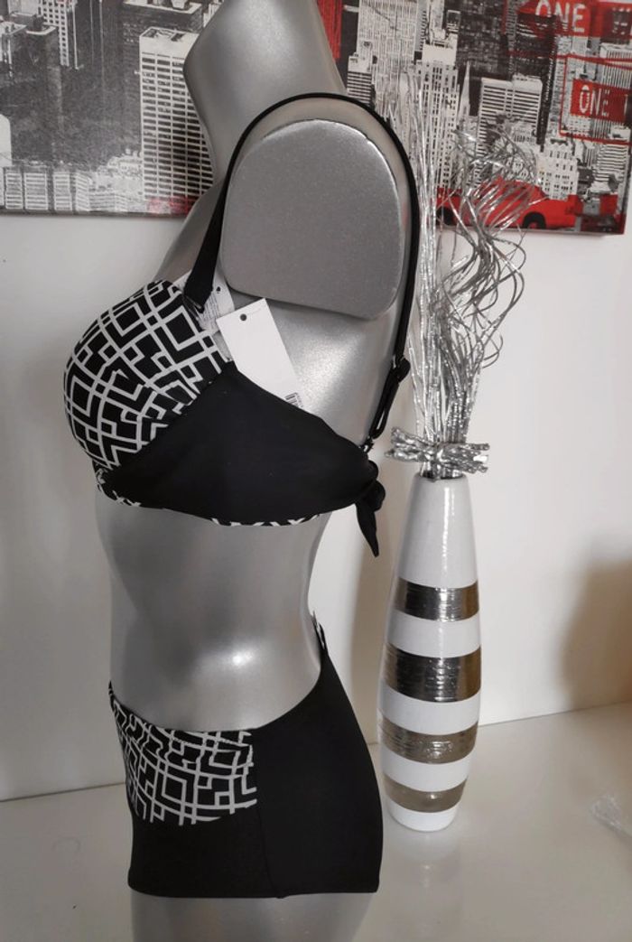 Maillot de bain noir et blanc T38/70D - photo numéro 2