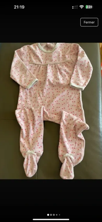 Pyjama velours 24 mois