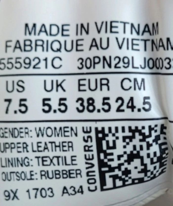 Converse Pointure 38,5 - photo numéro 10