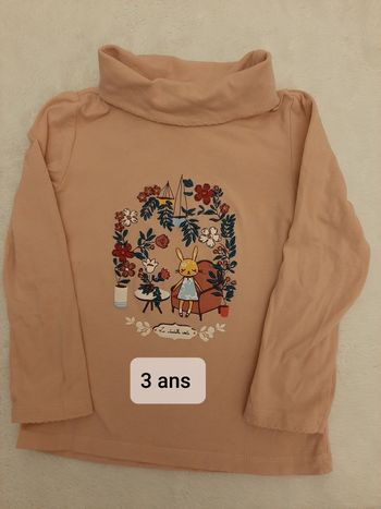 Tee-shirt col roulé 3 ans