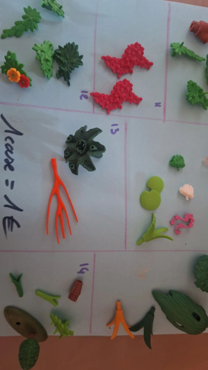 Lot herbe fleur nénuphar playmobil - photo numéro 2