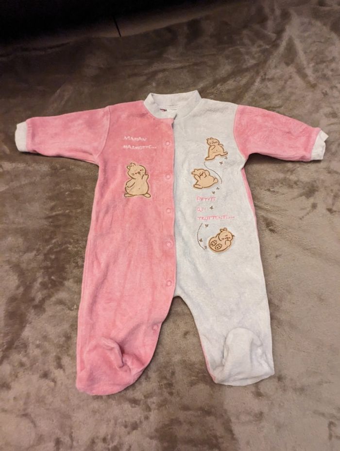 pyjama velours 3 mois
