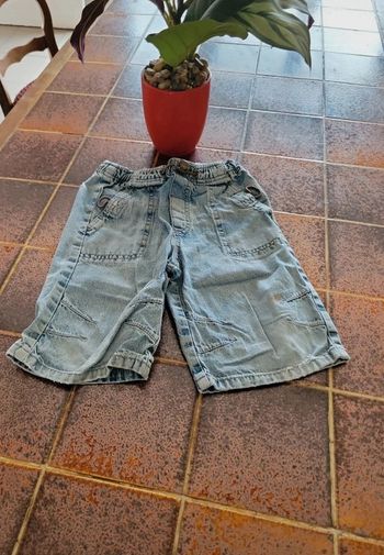 Short jean taille élastique