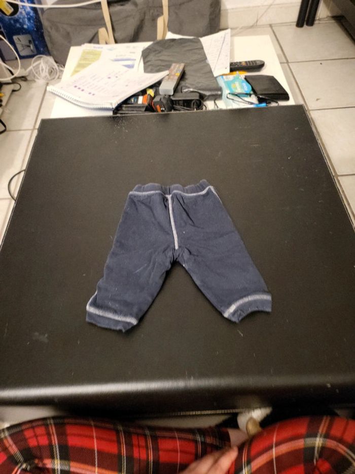 Pantalon bleu marine 6M l'enfant do - photo numéro 3