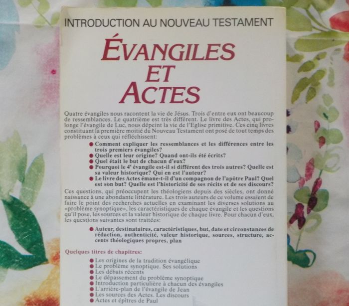 EVANGILES ET ACTES Introduction au Nouveau Testament - photo numéro 2