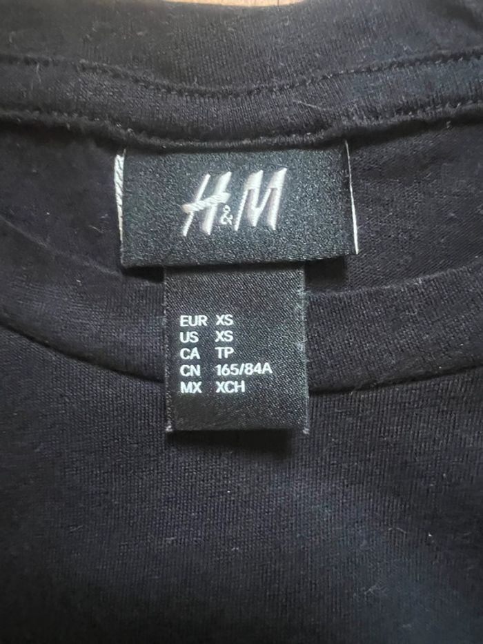 Tee-shirt homme H&M taille S noir - photo numéro 4