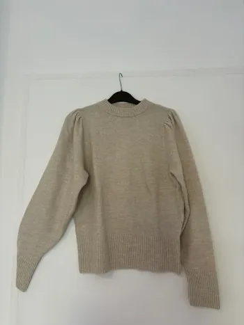 Pull beige/blanc H&M taille S