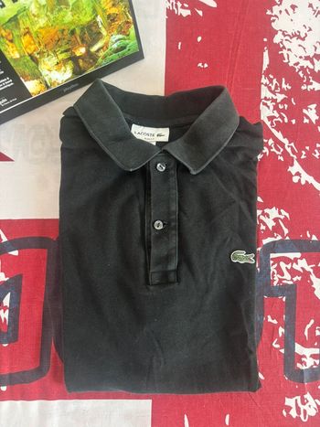 Polo Lacoste vintage noir taille M