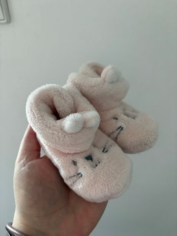 Chaussons lapins bébé fille