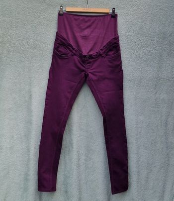 Pantalon de grossesse violet Kiabi T36, très bon état