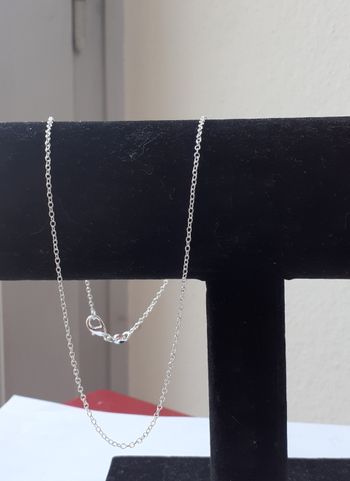 collier chaine fine en argent 925 longueur 50 cm