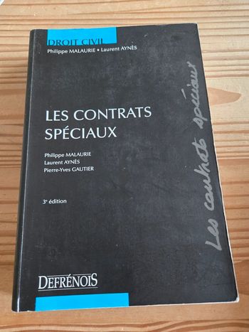 Les contrats spéciaux