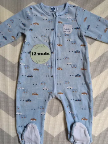 Pyjama grenouillère Mots d'enfants 12 mois