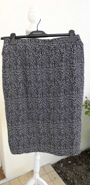 Jupe Marine à pois taille 40