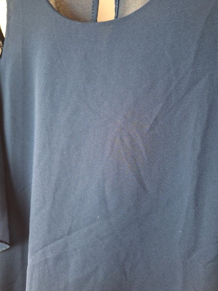 Blouse marine épaule dénudées femme 40 - photo numéro 2
