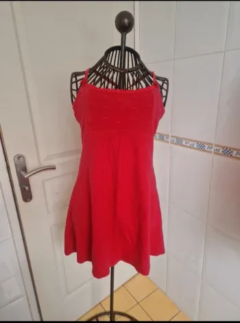 Jolie nuisette rouge vintage femme etam taille L/40