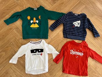 Ensemble pull et tee shirt manche longue garçon 9 mois