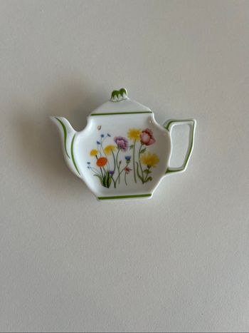 Repose sachet de thé Raynaud Limoges – porcelaine fleurs
