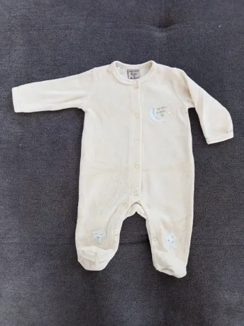 Pyjama jaune clair 1 mois