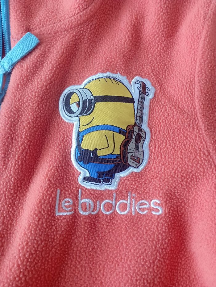 Gilet manches longues polaire orange zippé Les Minions 8 ans 2€5 - photo numéro 3