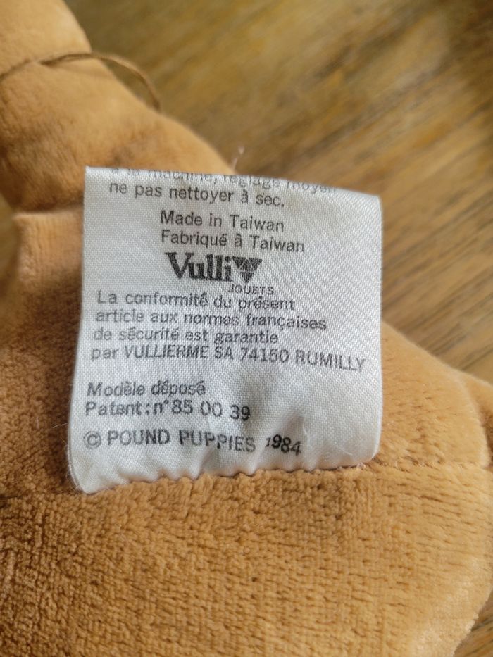 Peluche Vulli Chien Pitou Puppy 1984 - photo numéro 4