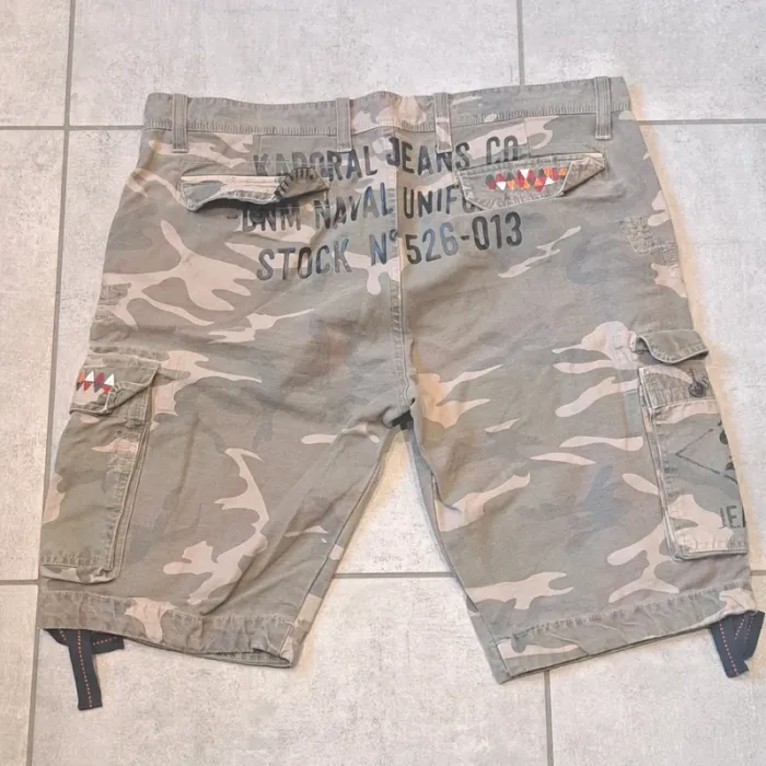 Short jeans militaire
