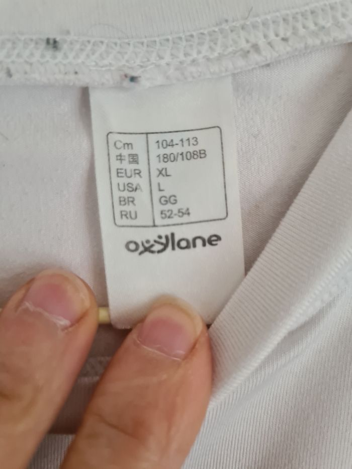 T-shirt blanc manches longues Wed'ze / Taille XL - photo numéro 2