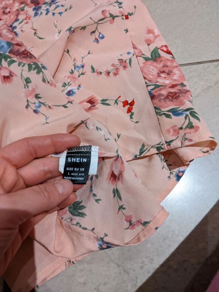 Blouse shein rose L - photo numéro 3
