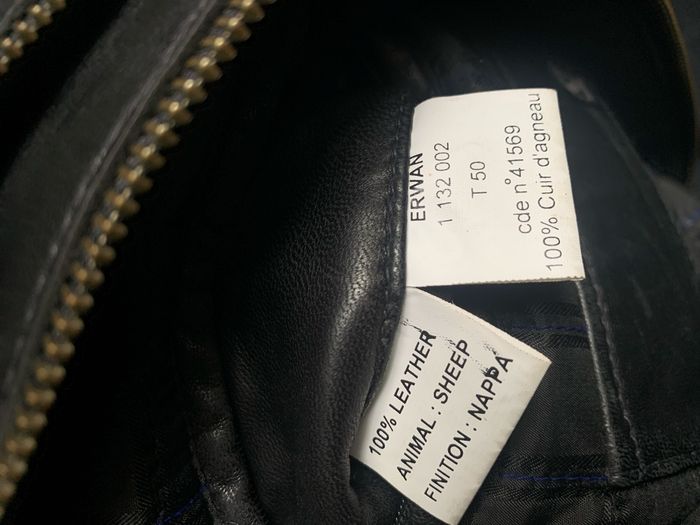 Manteau cuir noir taille 50 devred - photo numéro 10