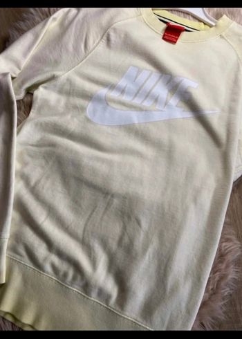 Pull jaune clair effet délavé Nike Taille XS / 34