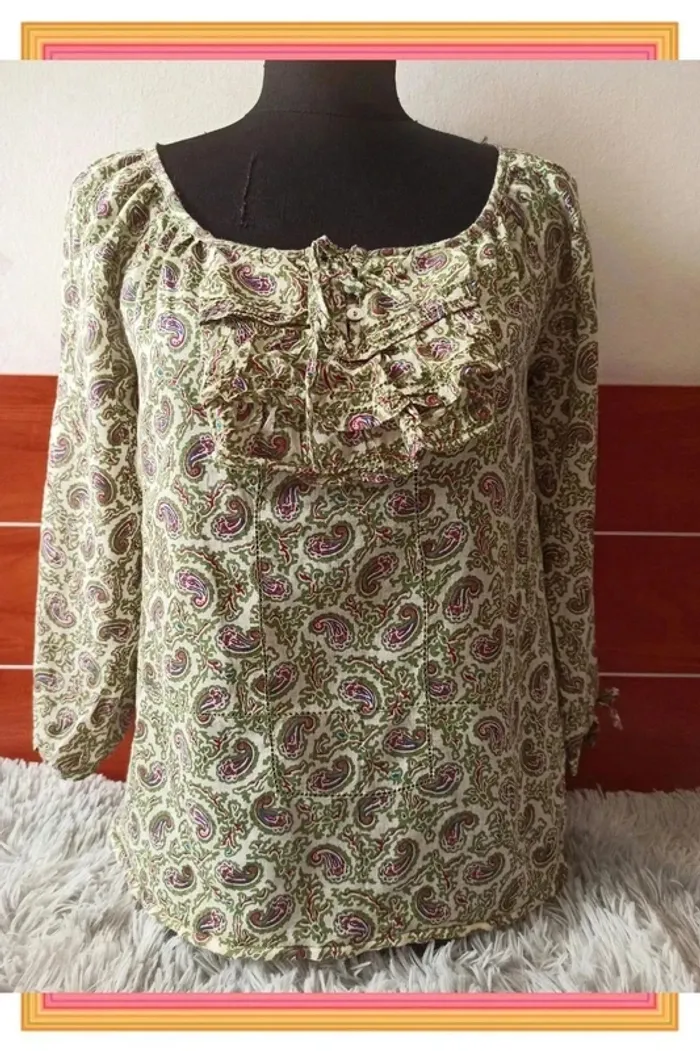 Blusa estampada 🌸chemisier imprimé