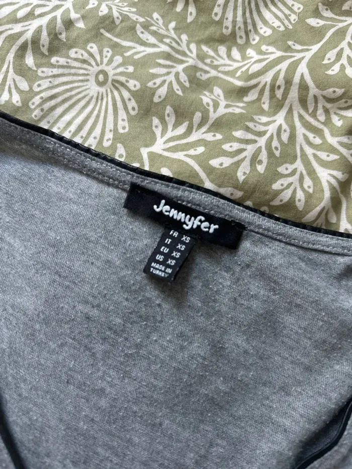 T-shirt à manches longues gris Jennyfer - taille XS - photo numéro 2